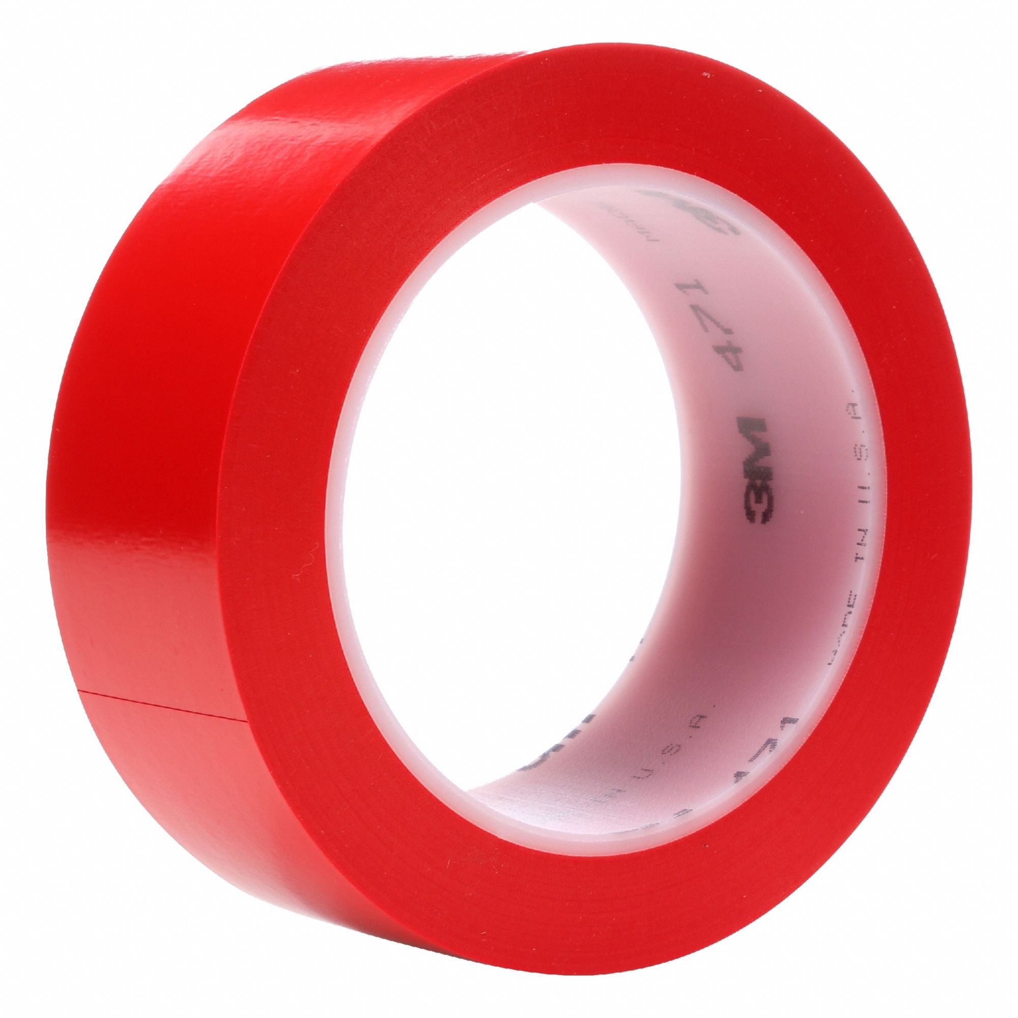 Floor Marking Tape: Gen Purpose, Solid, Red, 1 1/2 in x 108 ft, 5.2 mil Tape Thick, 3M™