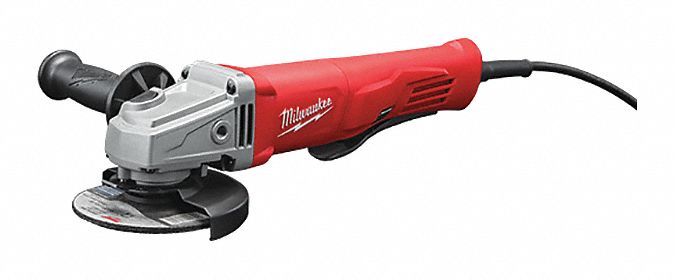 Esmeriladora Angular, 4-1/2", 11A, 11,000 rpm, 11,000 rpm, Paleta, Tipo 27, 13-1/8"