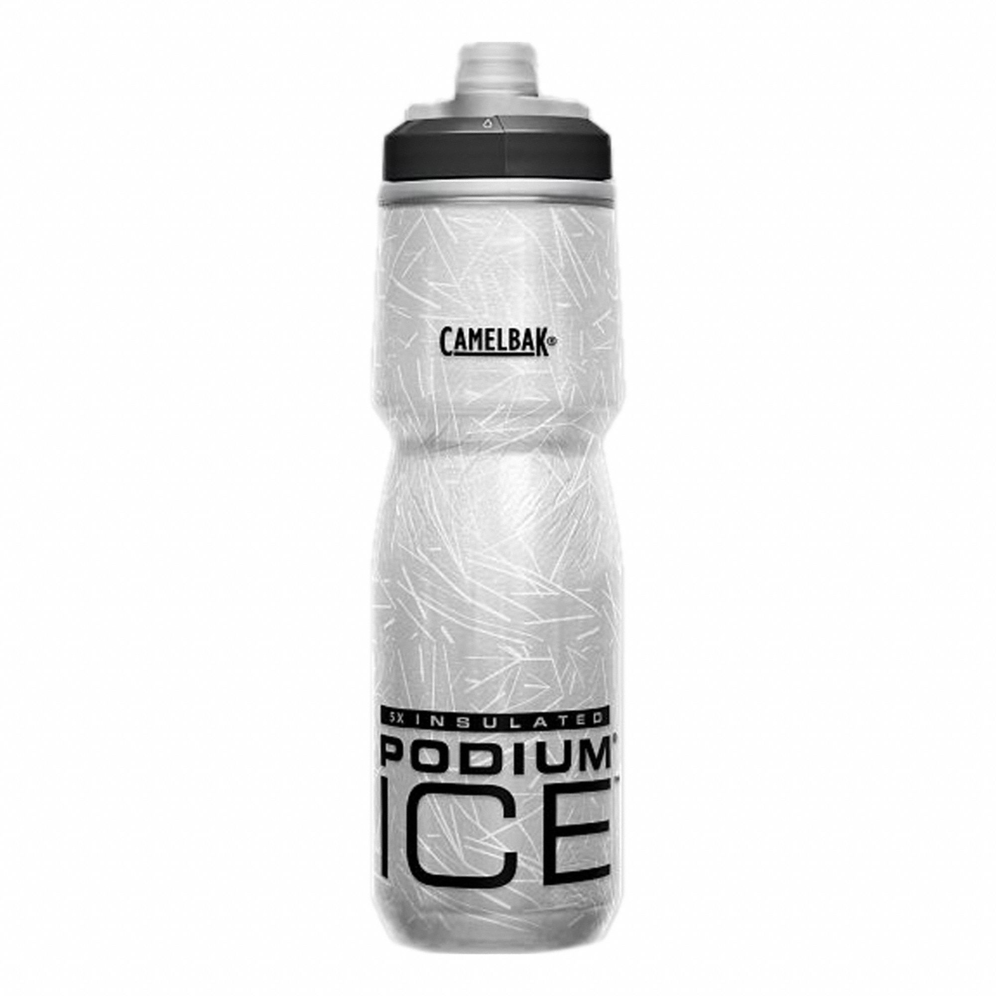 Bottle: 21 oz Capacity, Black, Polypropylene, BPA-Free, 10 1/2 in Overall Ht, Bottle