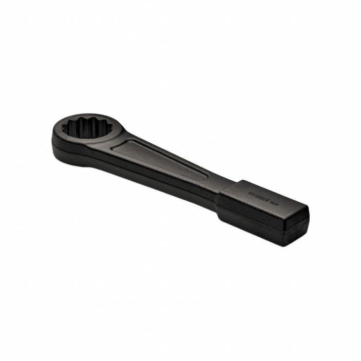 Striking Wrench: Steel, Black Oxide, 2 5/16 in Head Size, 12 3/8 in Overall Lg, Steel