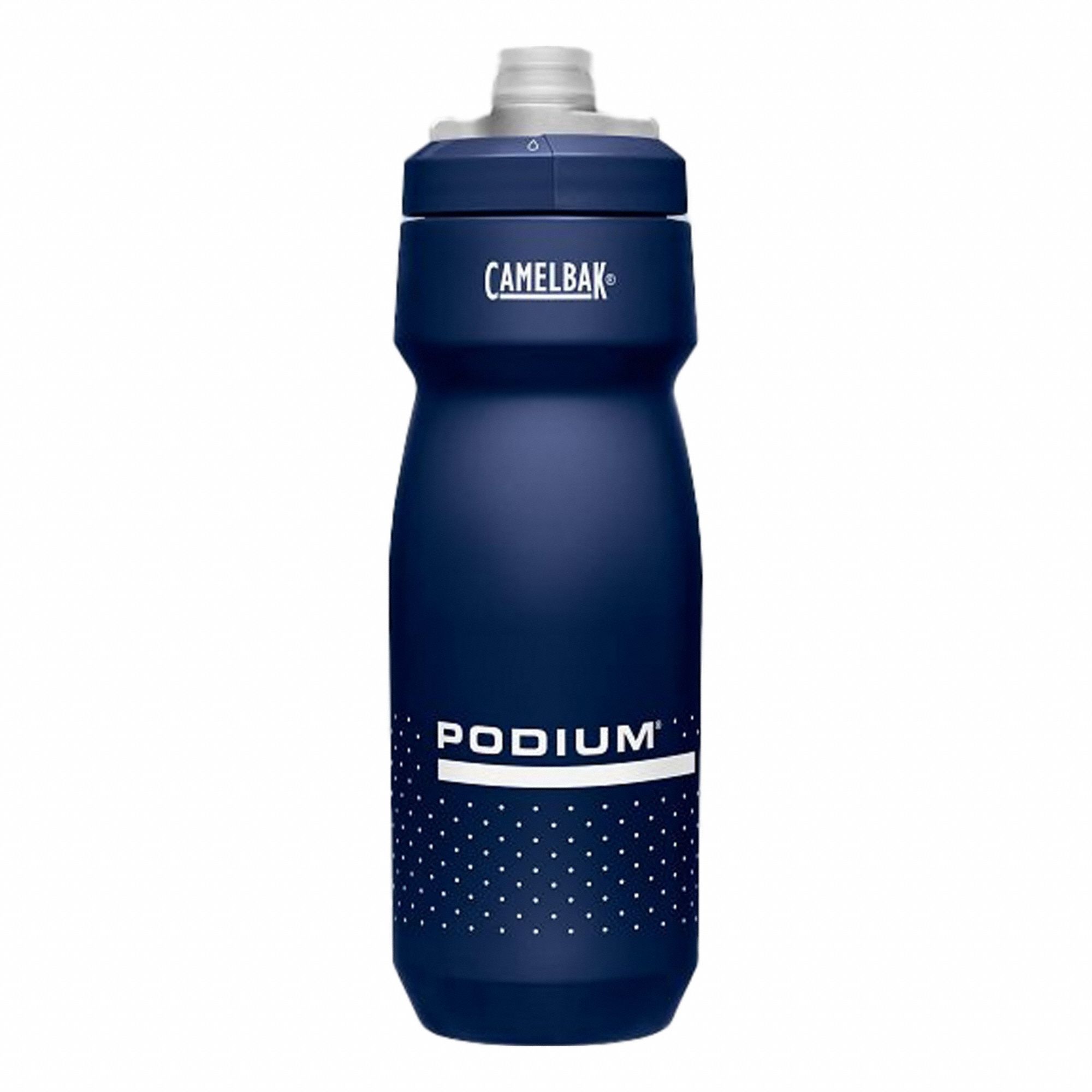 Bottle: 24 oz Capacity, Blue, Polypropylene, BPA-Free, 9 in Overall Ht, 3 in Overall Dia