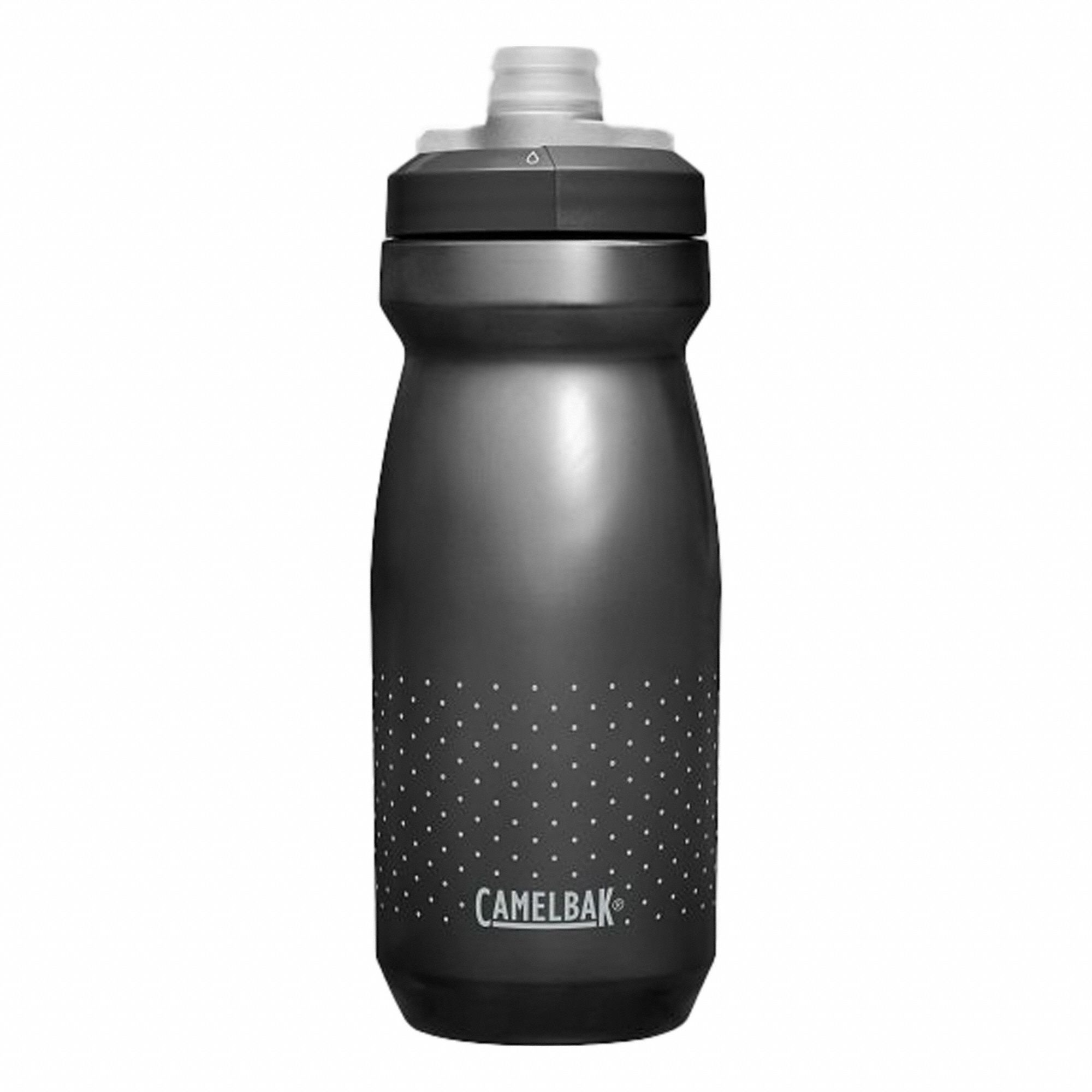 Bottle: 21 oz Capacity, Black, Polypropylene, BPA-Free, 8 1/4 in Overall Ht, Bottle