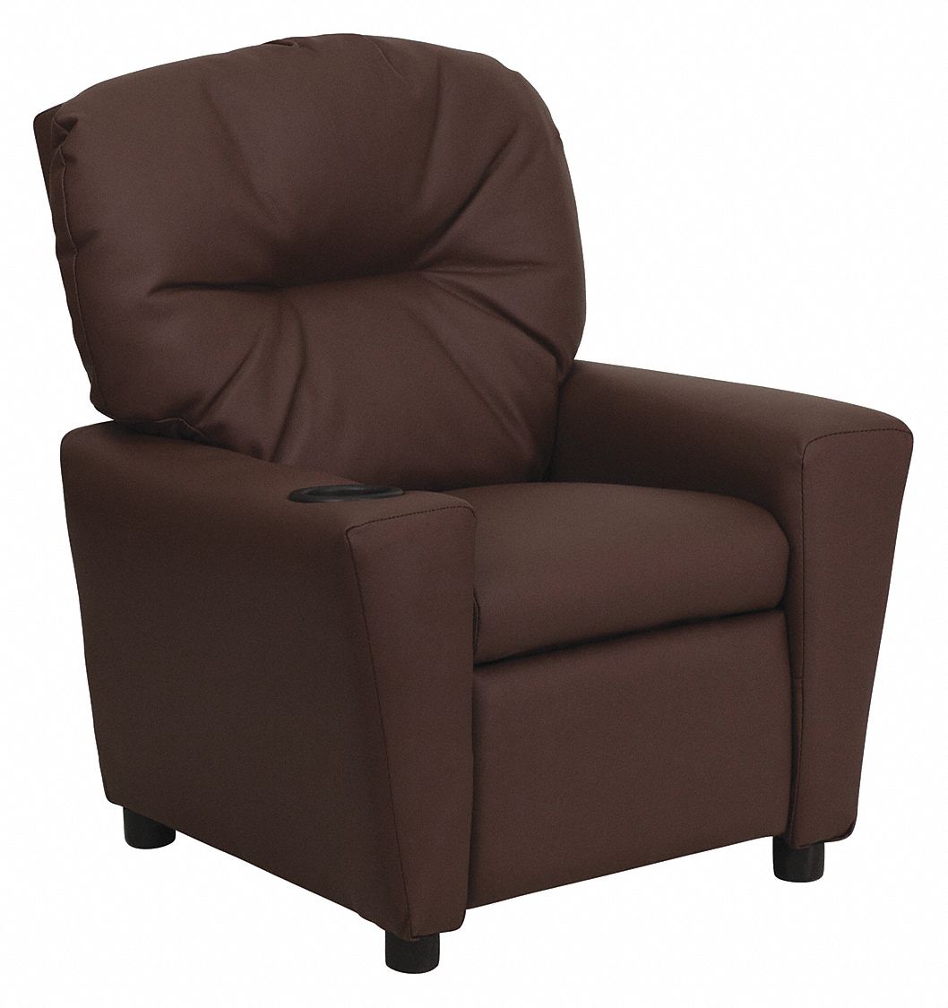 FLASH FURNITURE, Brown, Black, Armchair - 187P20|BT-7950-KID-BRN-LEA-GG ...