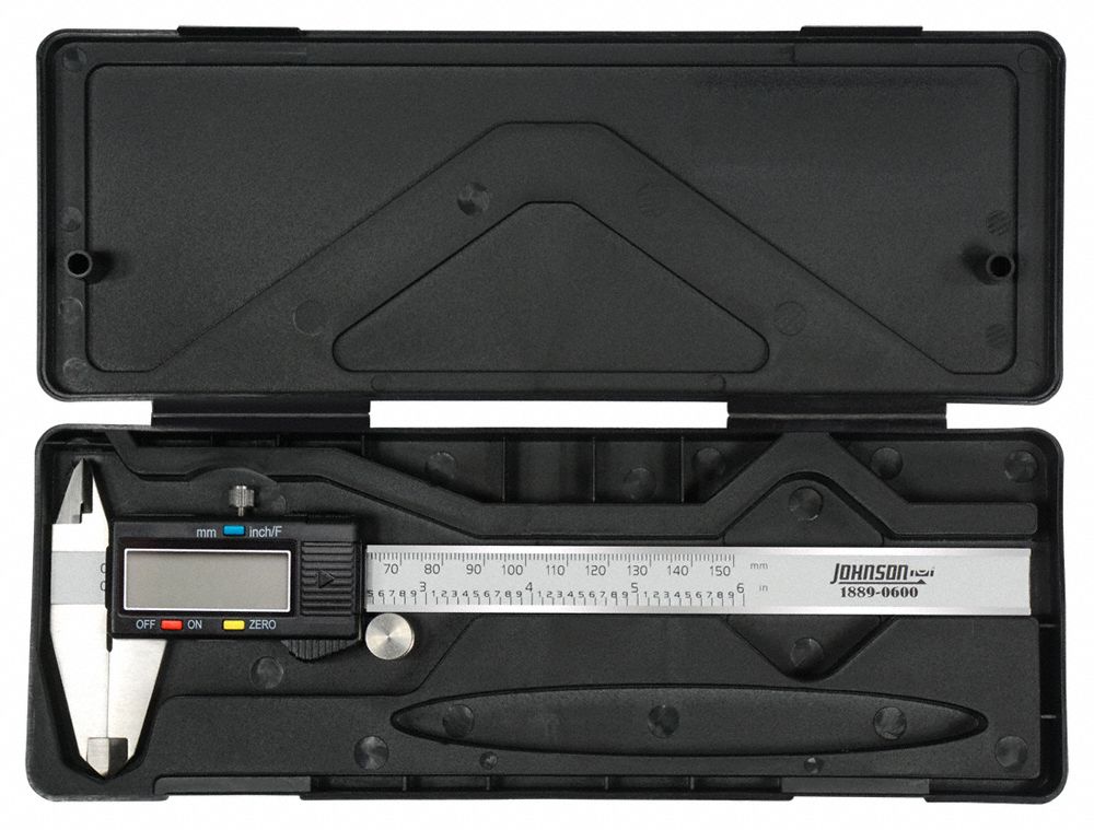 JOHNSON FractionalDisplay Digital Caliper 0 in to 6 in/0 to 150 mm