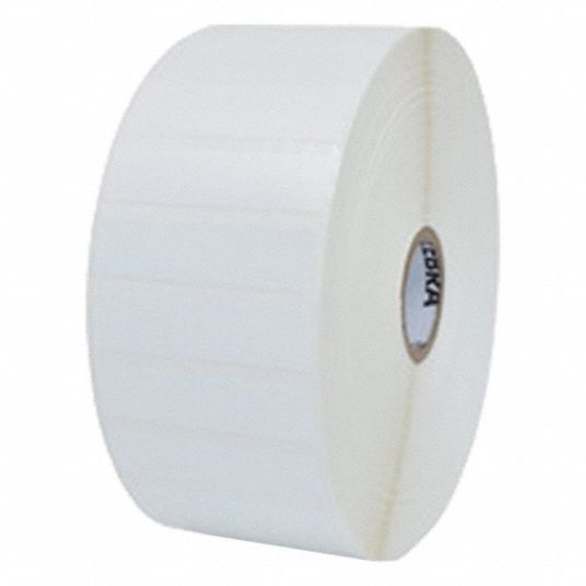 ZEBRA, 2 in Label Wd, 1/2 in Label Ht, Barcode Printer Labels - 896T68 ...