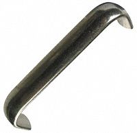 Pull Handle: Threaded Holes, Aluminum, Black, 3 in Mounting Hole Center to Center