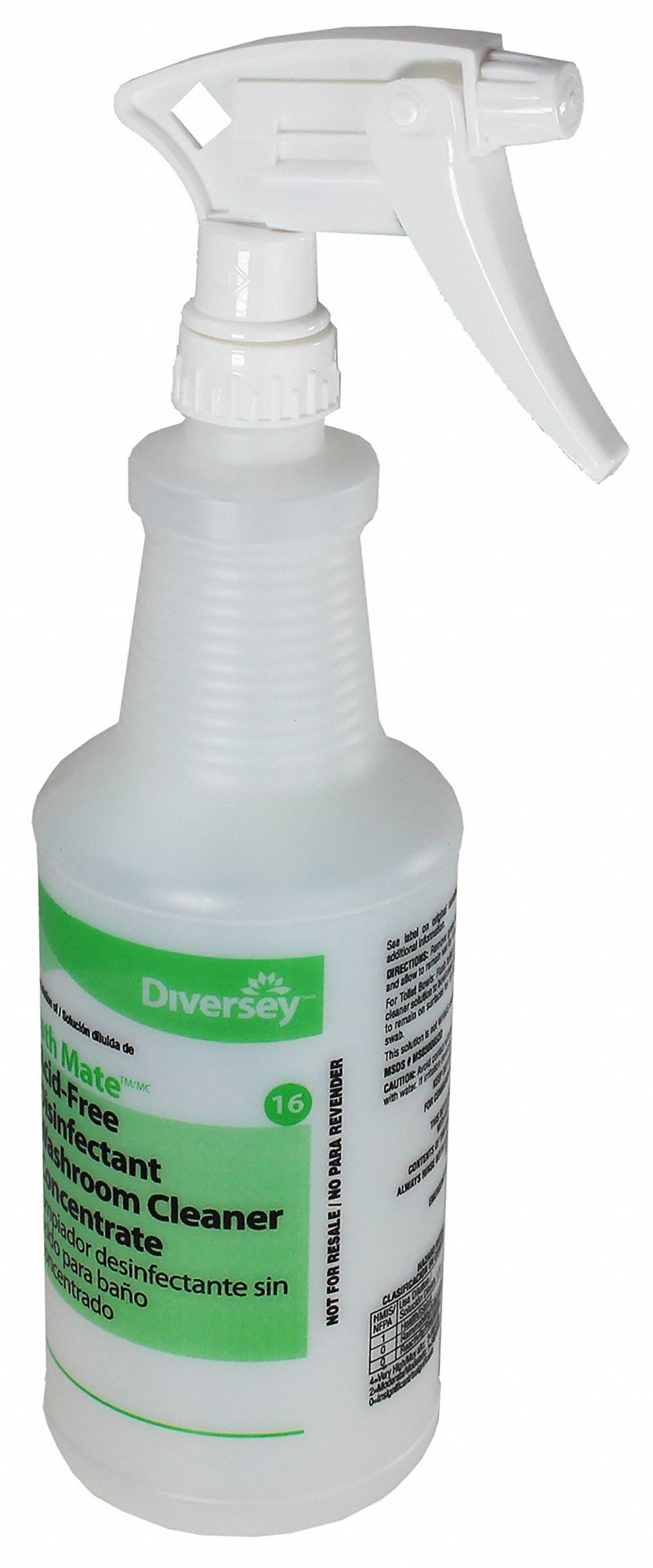 TRIGGER SPRAY BOTTLE,12 1/2"H,WHITE,PK12