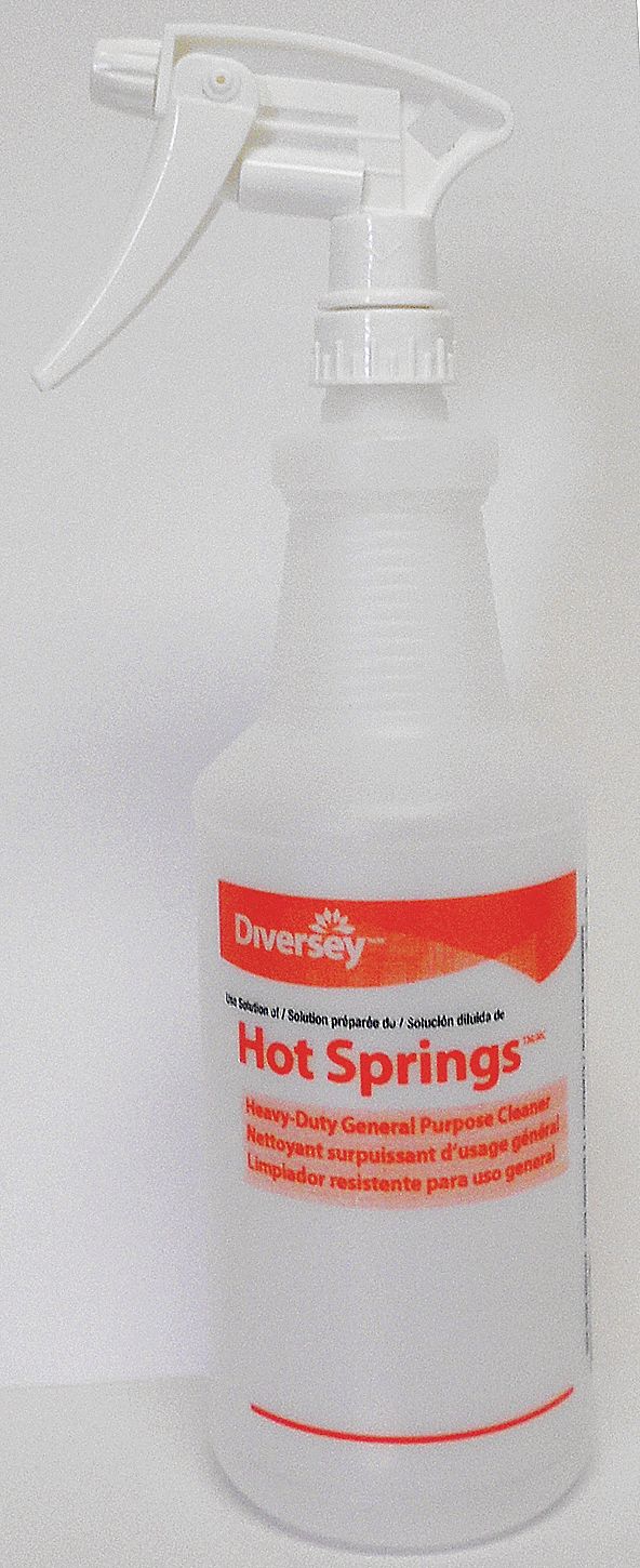 DIVERSEY, 32 oz Container Capacity, Mist/Stream, Trigger Spray Bottle