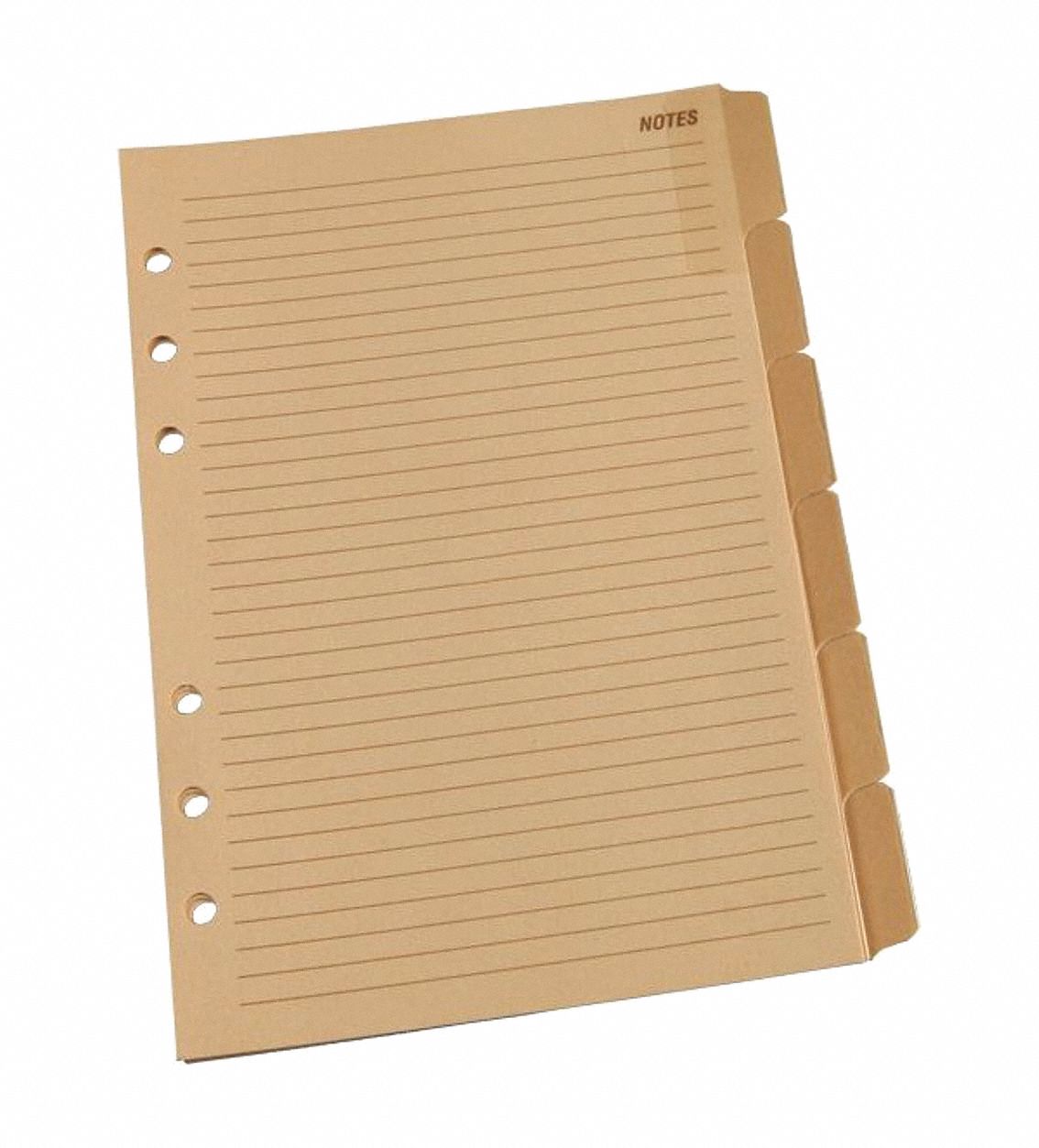 18A138 - Planner Tab Set Generic 5 in x 7 in.