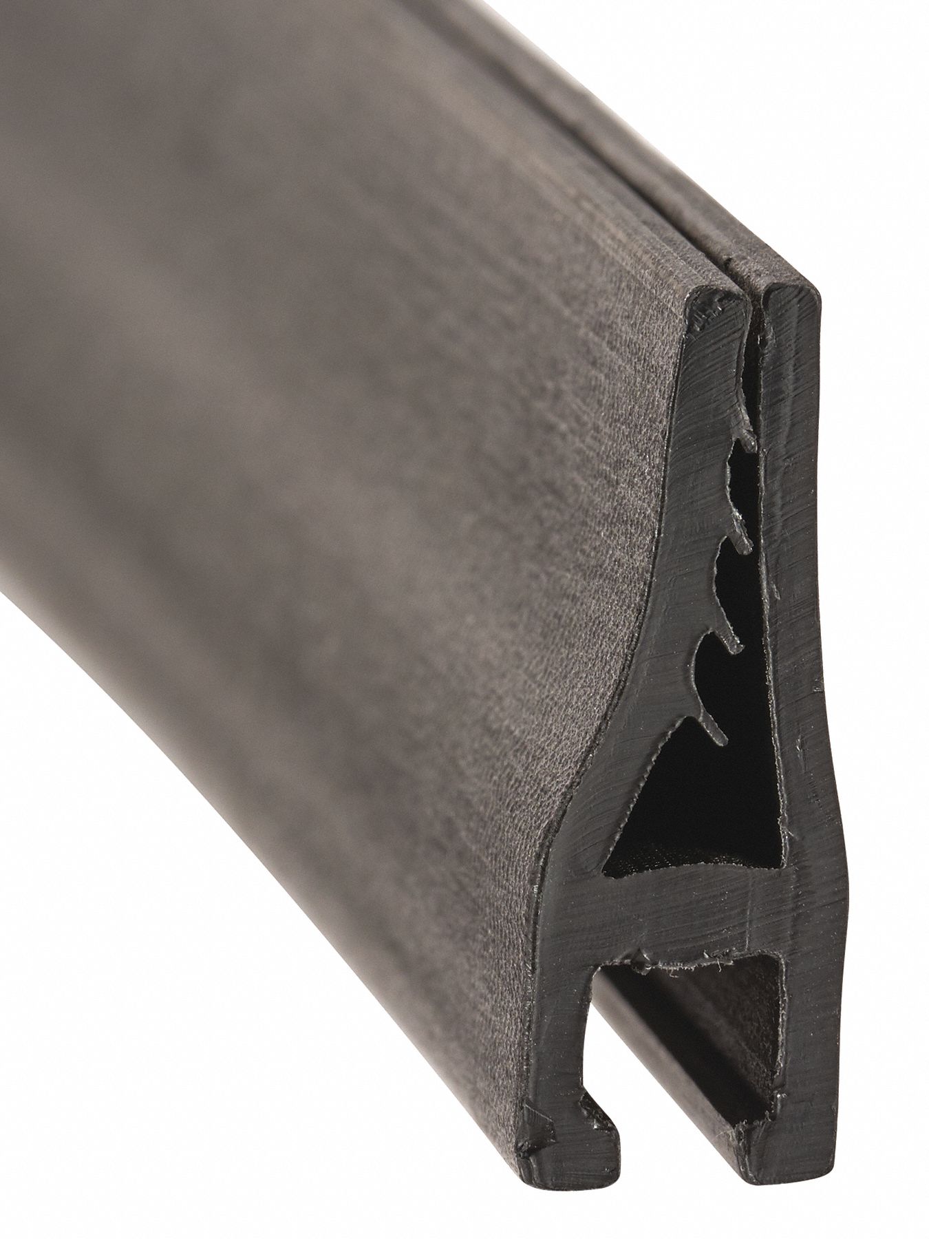 Strip Brush Holder: 12 in Brush Lg, PVC, 5/16 in Backing Ht, 7/16 in Backing Wd, 10 PK