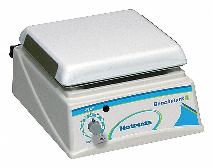 BENCHMARK SCIENTIFIC HOTPLATE,7.1" L X 7.1" W,CERAMIC Laboratory Hot