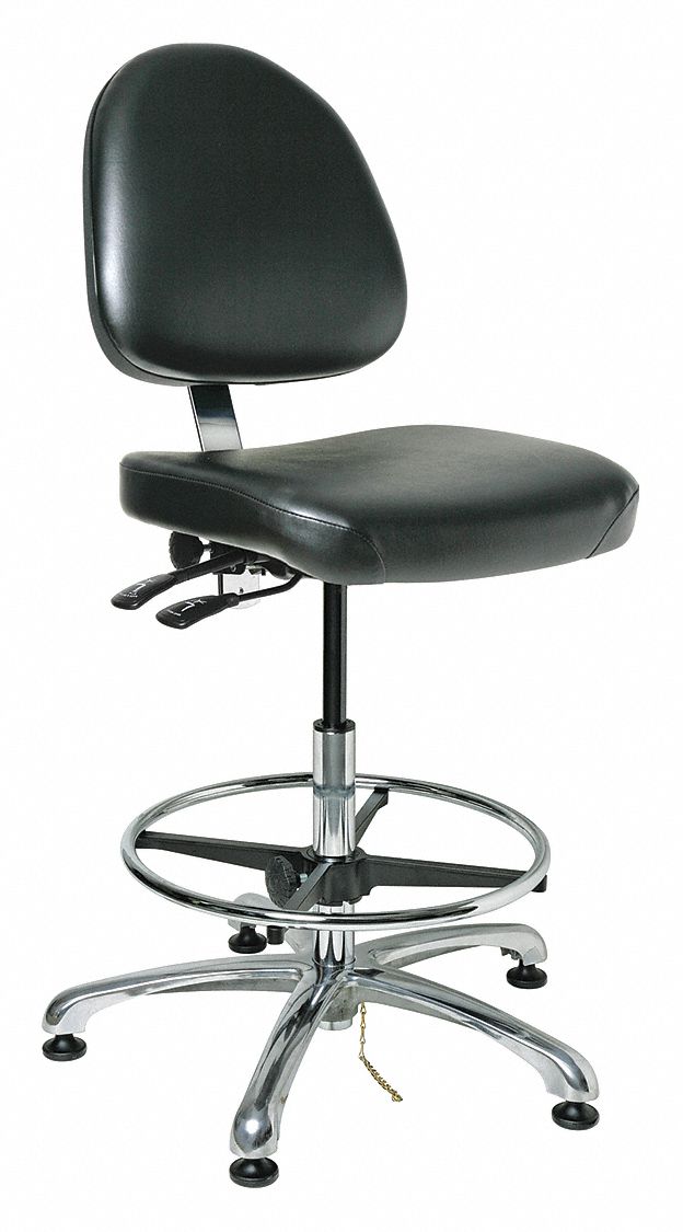 DELUXE ESD CHAIR,BLACK,23-33IN