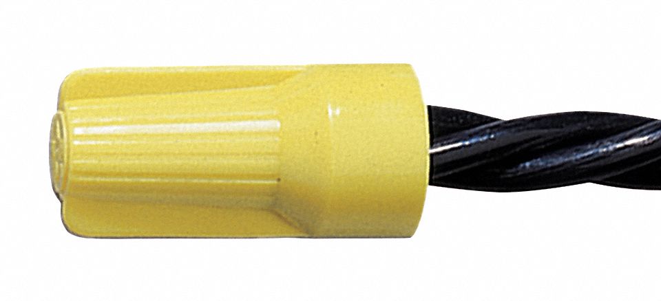 WIRE CONNECTOR,B-CAP,YELLOW,PK 100