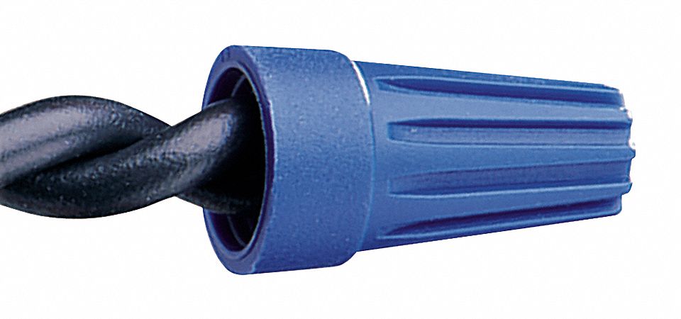 WIRE CONNECTOR,WIRETWIST,BLUE,PK 10