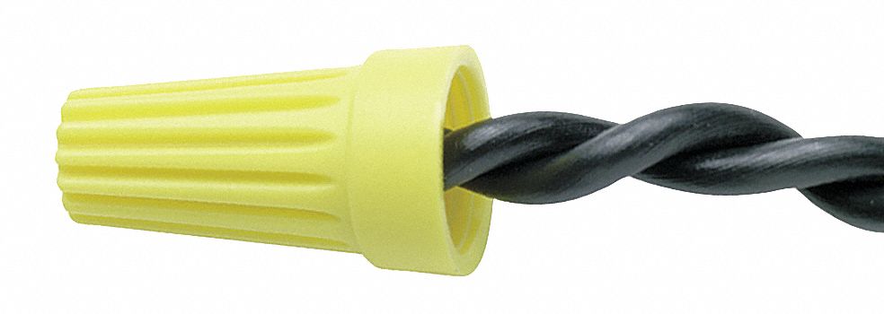 WIRE CONNECTOR,WIRETWIST,YELLOW,PK