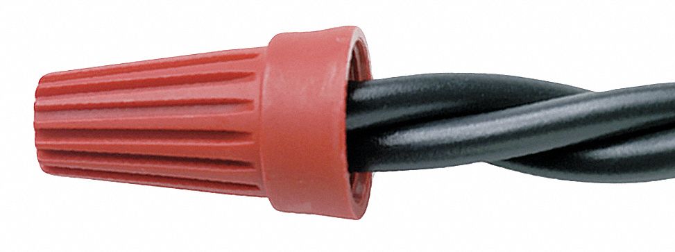 WIRE CONNECTOR,WIRETWIST,RED,PK 100