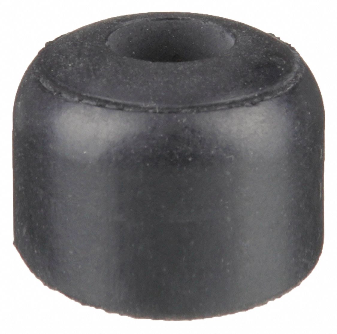 Bumper Door Stop: Door - Mounted, 7/8 in Wd, 5/8 in Overall Ht, Black