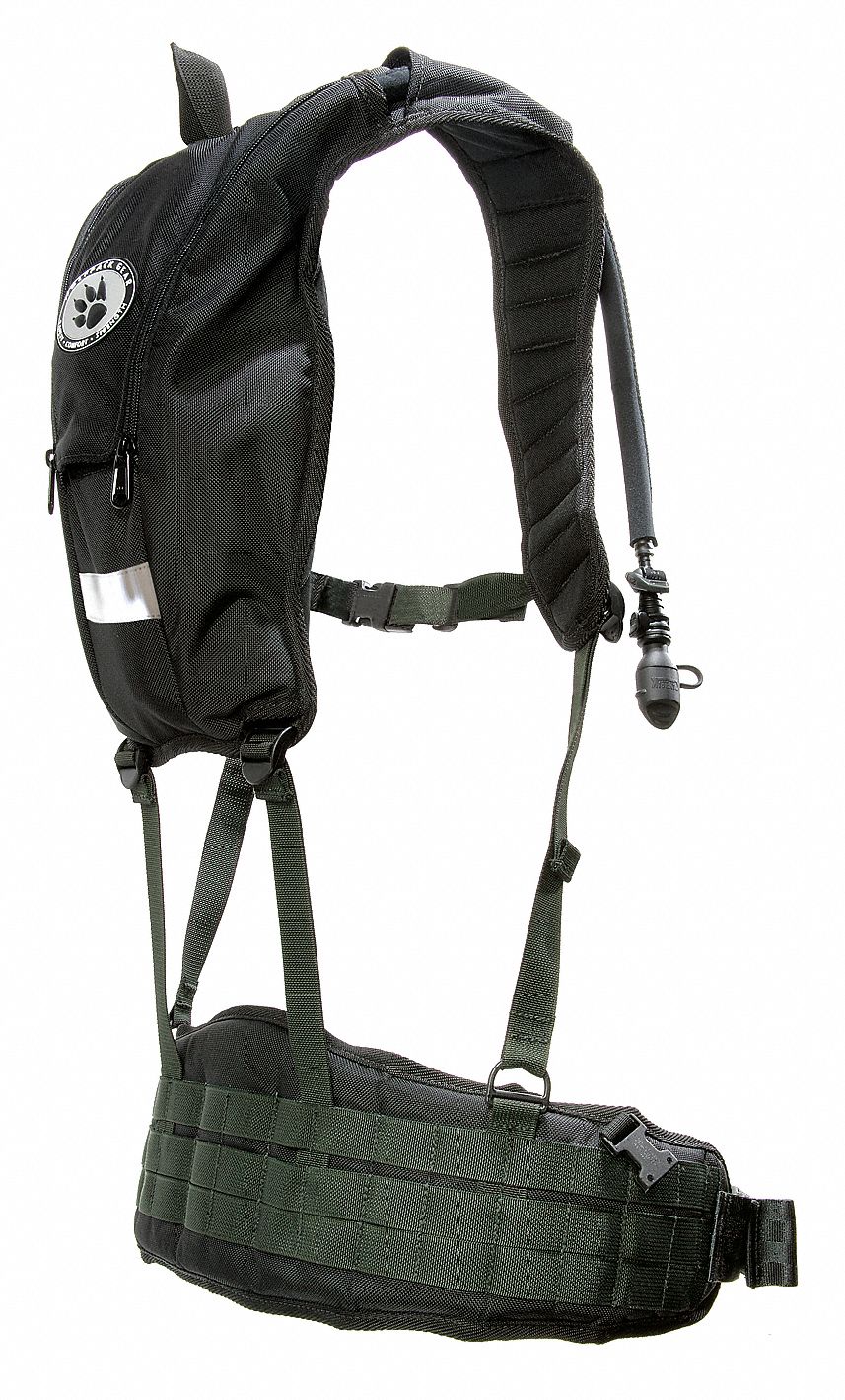 Low Profile Hydration Pack, 102 oz/3.1 L, Black - Grainger