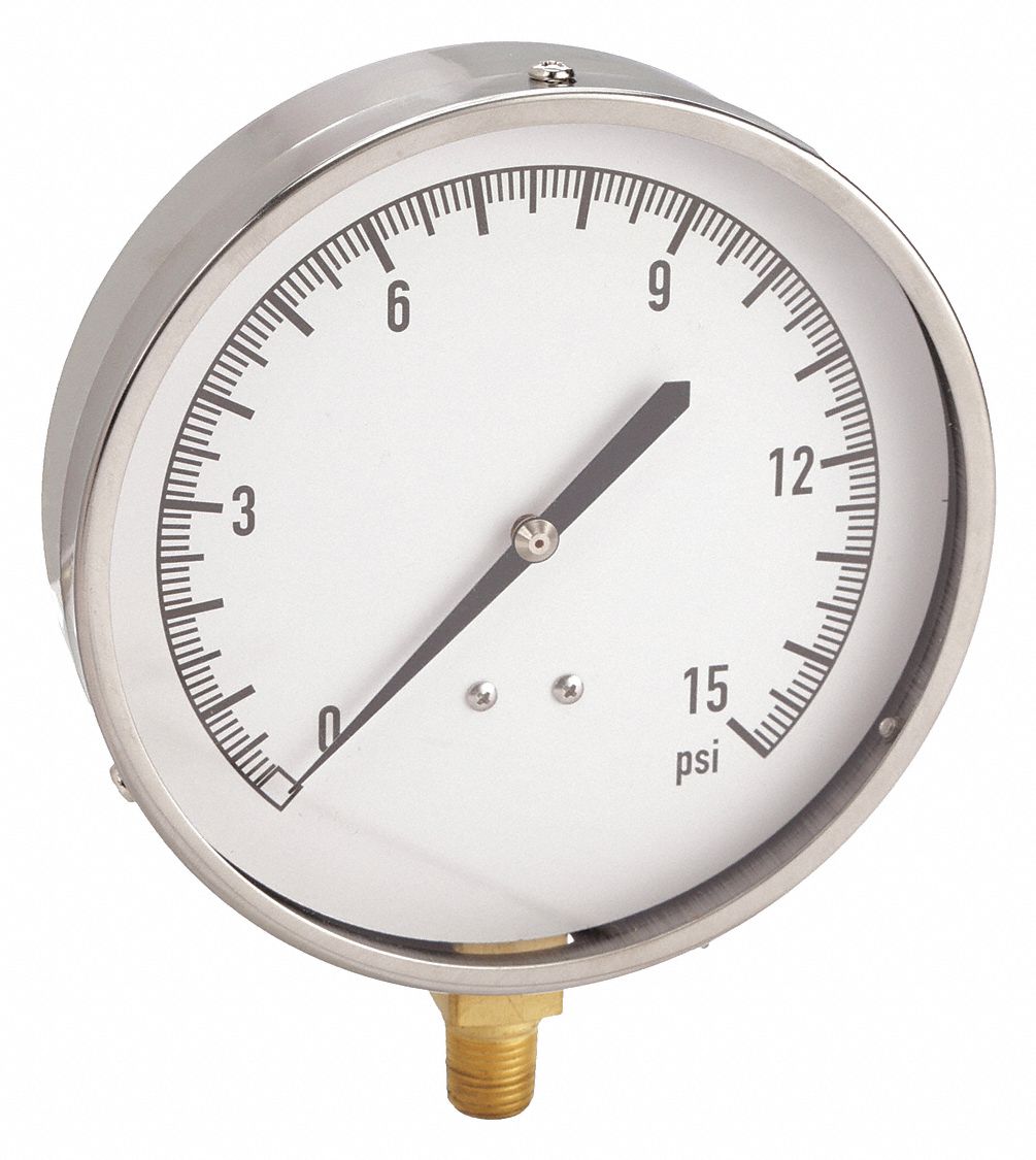 PRESSURE GAUGE,CONTRACTOR,4 1/2 IN,