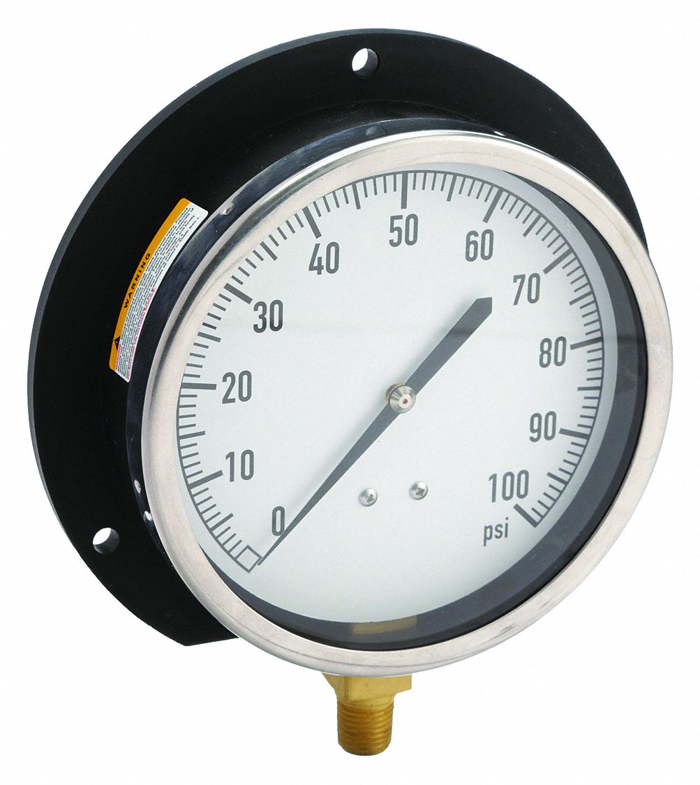 PRESSURE GAUGE,CONTRACTOR,4 1/2IN,1