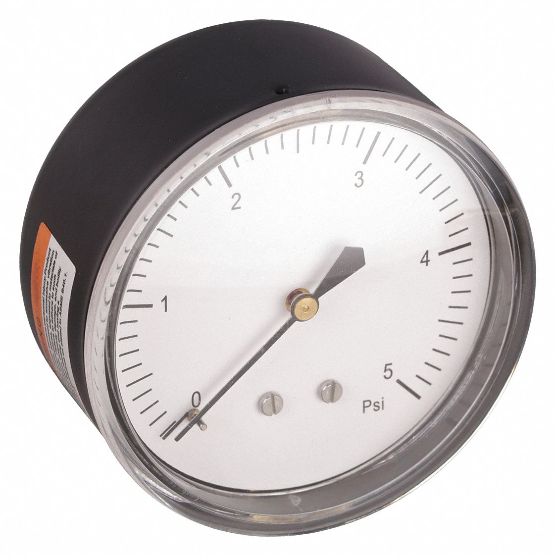 PRESSURE GAUGE,2 1/2 IN,0 TO 5 PSI