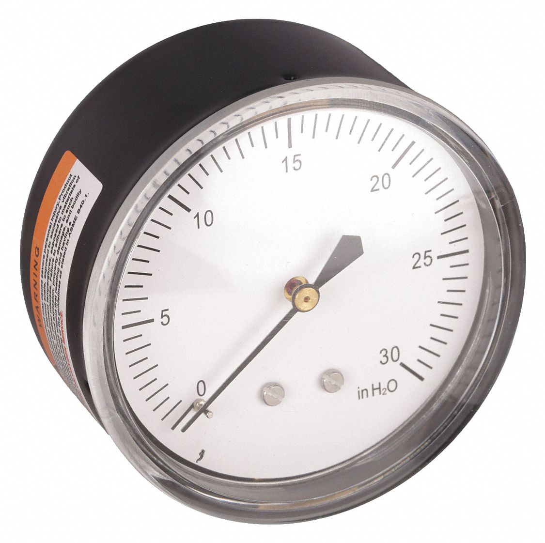 PRESSURE GAUGE,2 1/2 IN,0 TO 30 IN