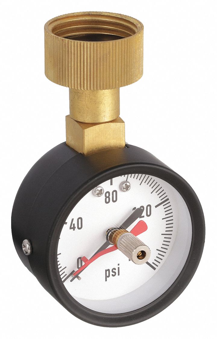 PRESSURE GAUGE,WATER TEST,0 TO 160