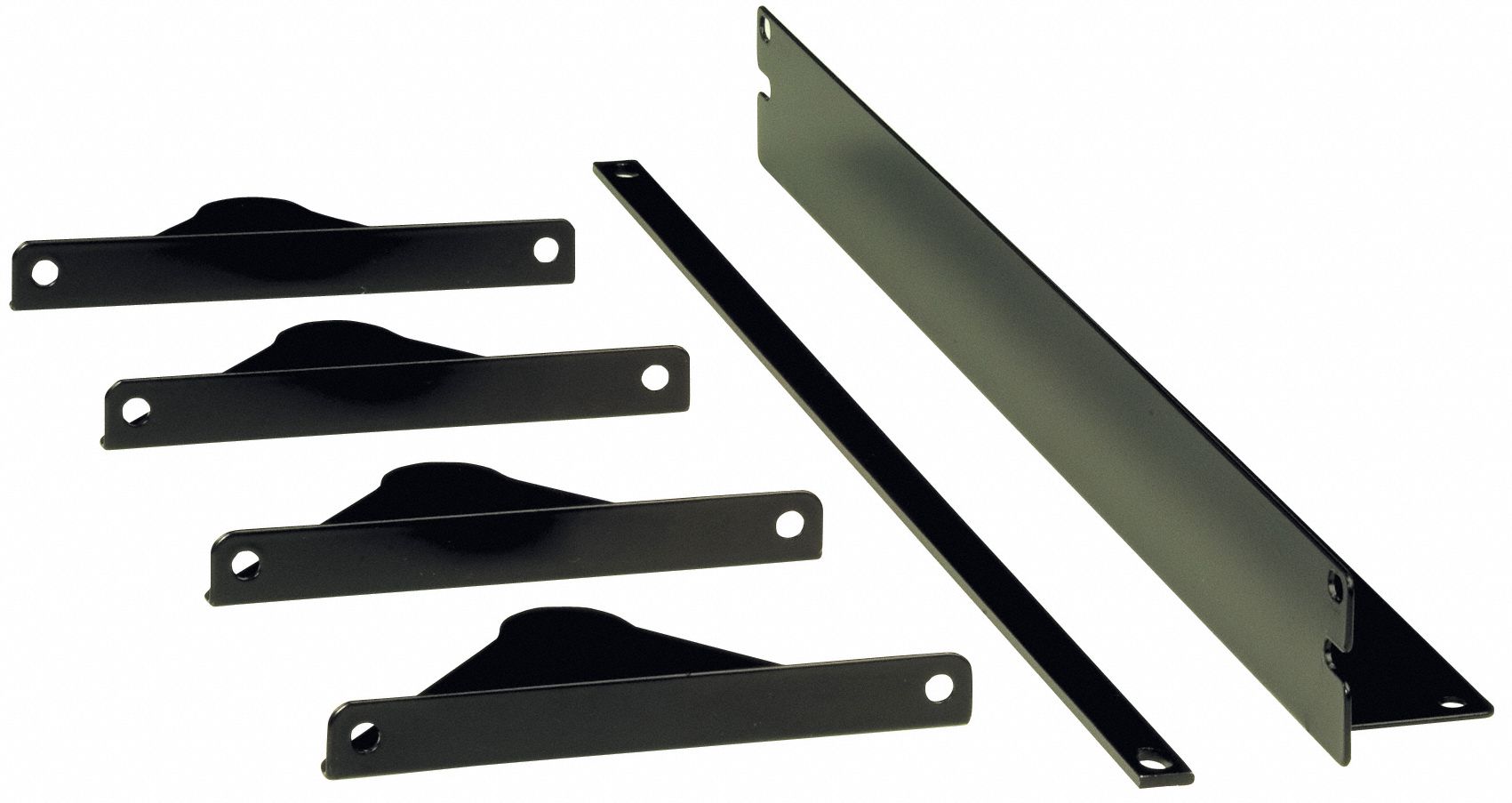 VIDEO MOUNT PRODUCTS Receiver Rack, Adjustable, Black, For Use With 19