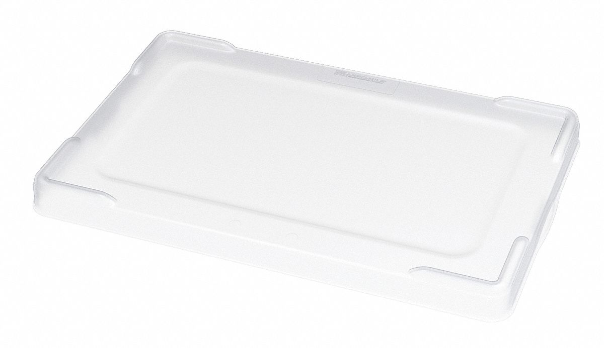 AKROMILS Lid 17 1/4 in x 11 3/8 in, Clear, Polymer 18C96233061