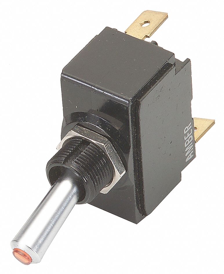 TOGGLE SWITCH, 3 POSITION, 5 CONNECTIONS, SPDT, QUICK CONNECT TAB CONNECTION