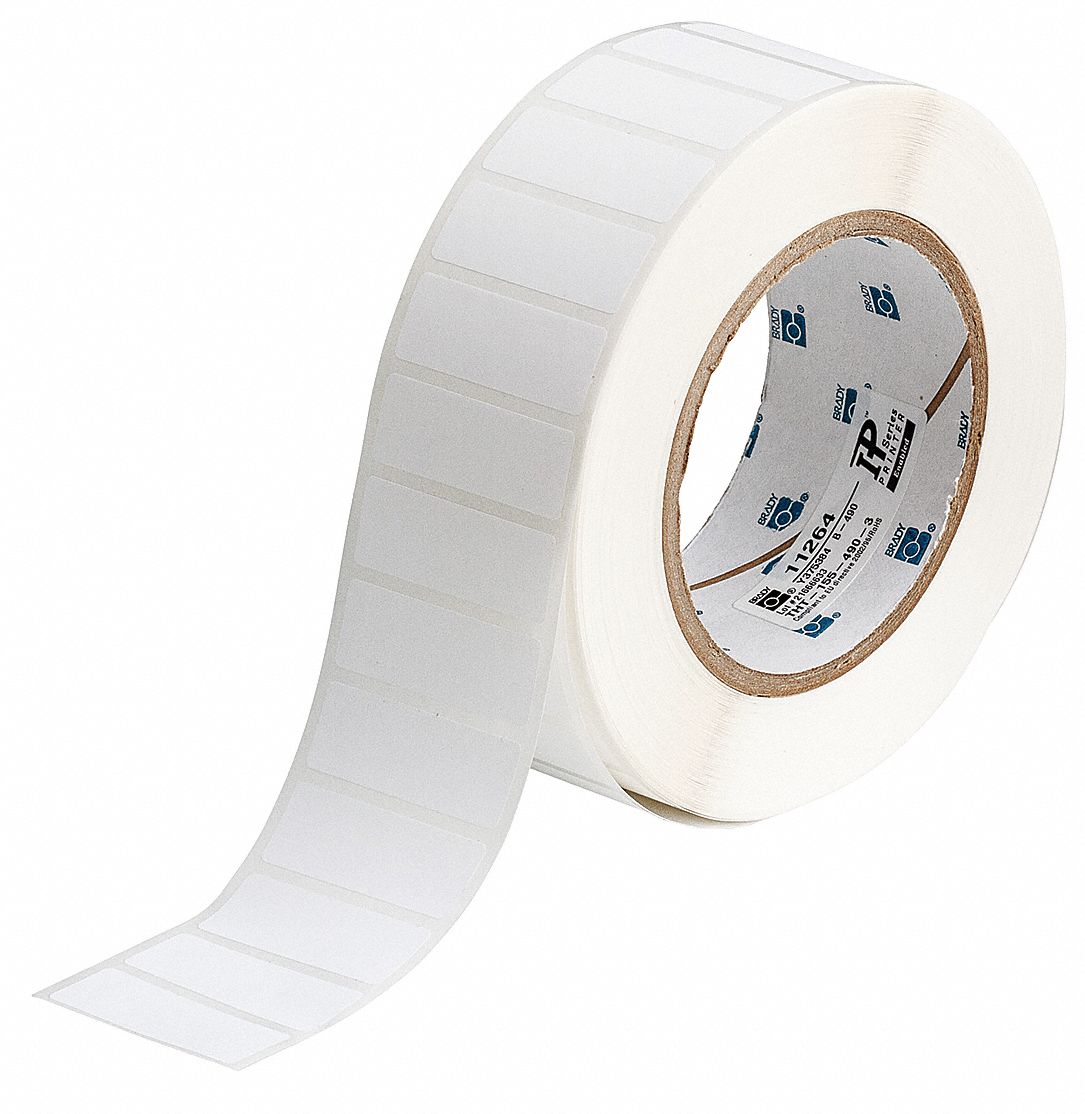 LABEL,WHITE,BLANK,POLYESTER