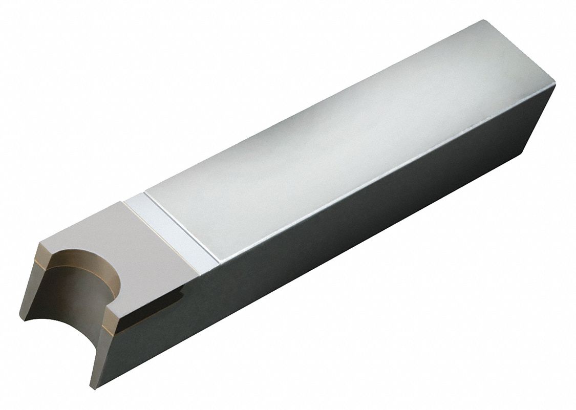 Single-Point Tool Bit: CRT Tool Bit Style, 1/2 in Shank Wd, 1/2 in Shank Ht, Carbide, Zinc