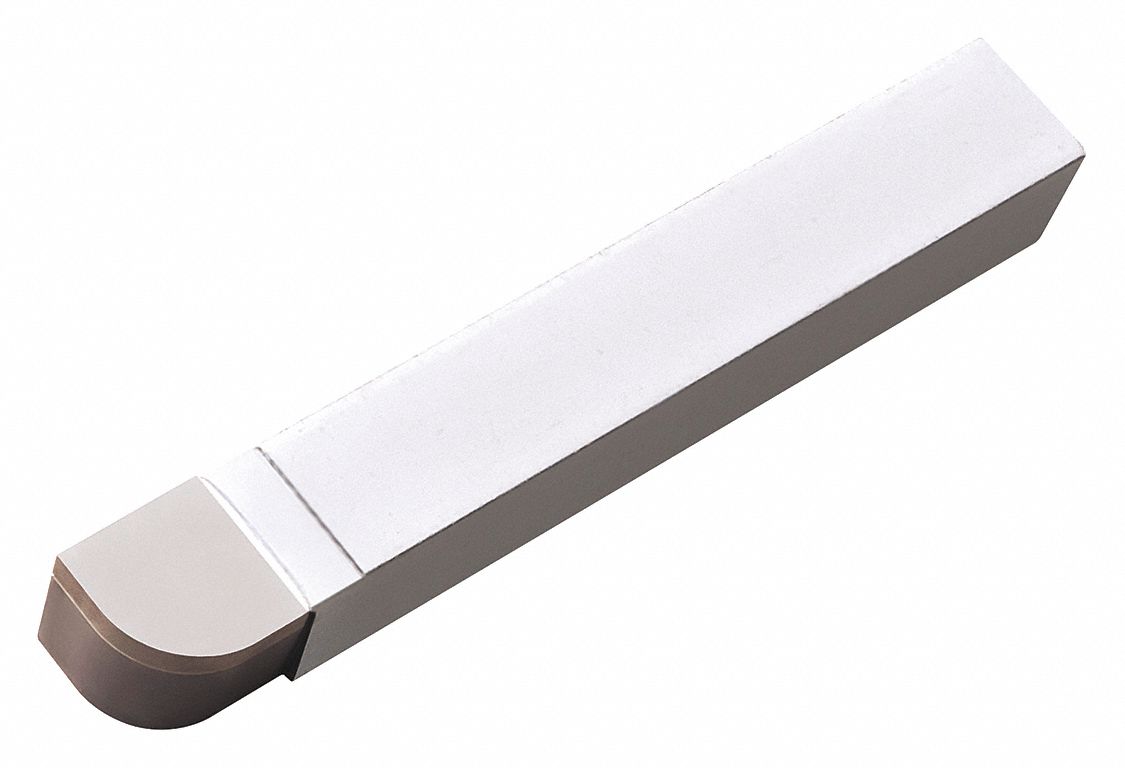 Single-Point Tool Bit: RXD Tool Bit Style, 1/2 in Shank Wd, 1/2 in Shank Ht, Carbide, Zinc