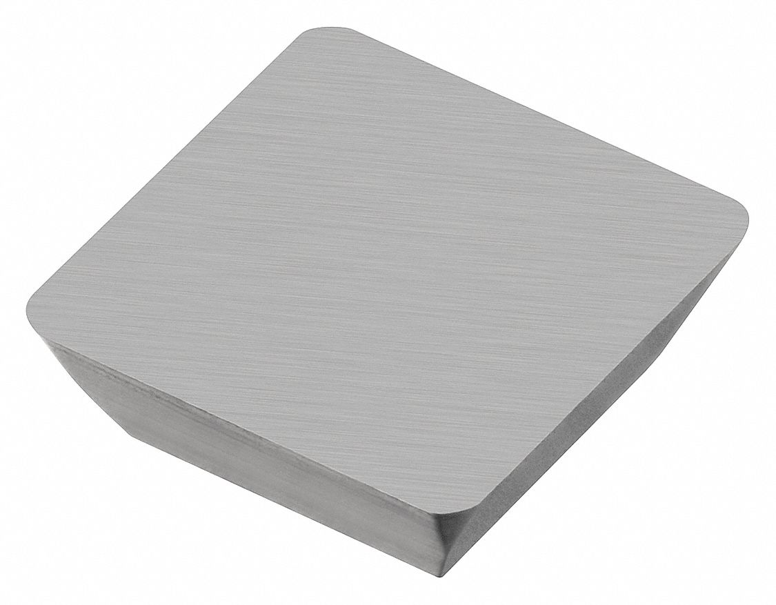 Square Turning Insert: 1/2 in Inscribed Circle, 1/32 in Corner Radius, 11° Clearance Angle