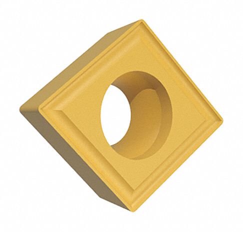 Diamond Turning Insert: CCMT Insert, 1/64 in Corner Radius, 4 Cutting Edges, CCMT1 Insert