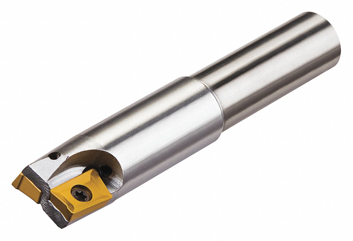 MICRO 100, 5/8 in Max. Cutting Dia., 1/2 in Shank Dia., Indexable