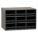 DRAWER BIN CABINET, 17 IN X 11 IN X 11 IN, 9 DRAWERS, STACKABLE, STEEL, 18 DIVIDERS, GREY