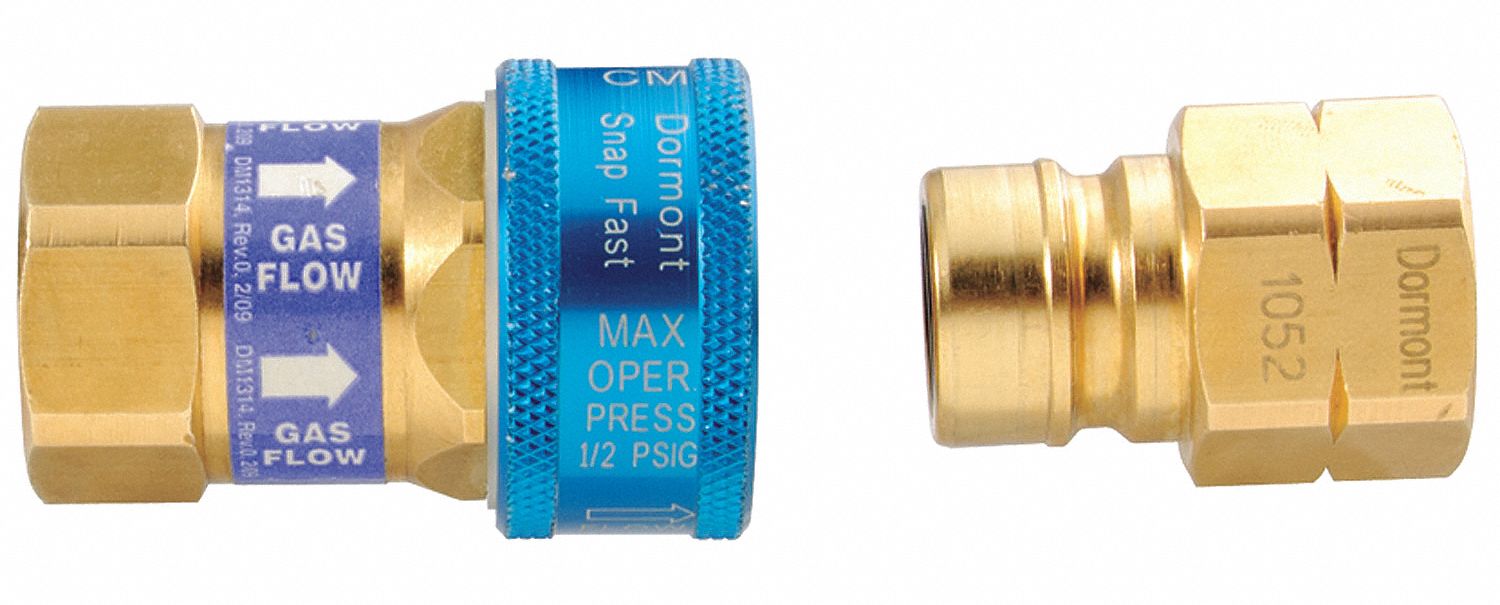 DORMONT Disconnect Coupling, Thermal, Quick, 1 In - 18D843|A100 - Grainger