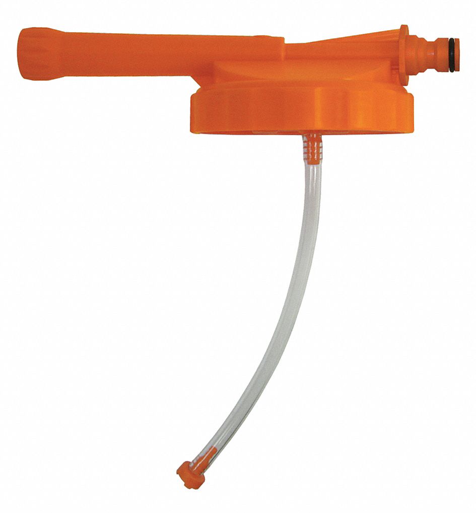 REPLACEMENT FOAMER LID KIT, POLYETHYLENE/POLYPROPYLENE/STAINLESS STEEL/VITON, ORANGE
