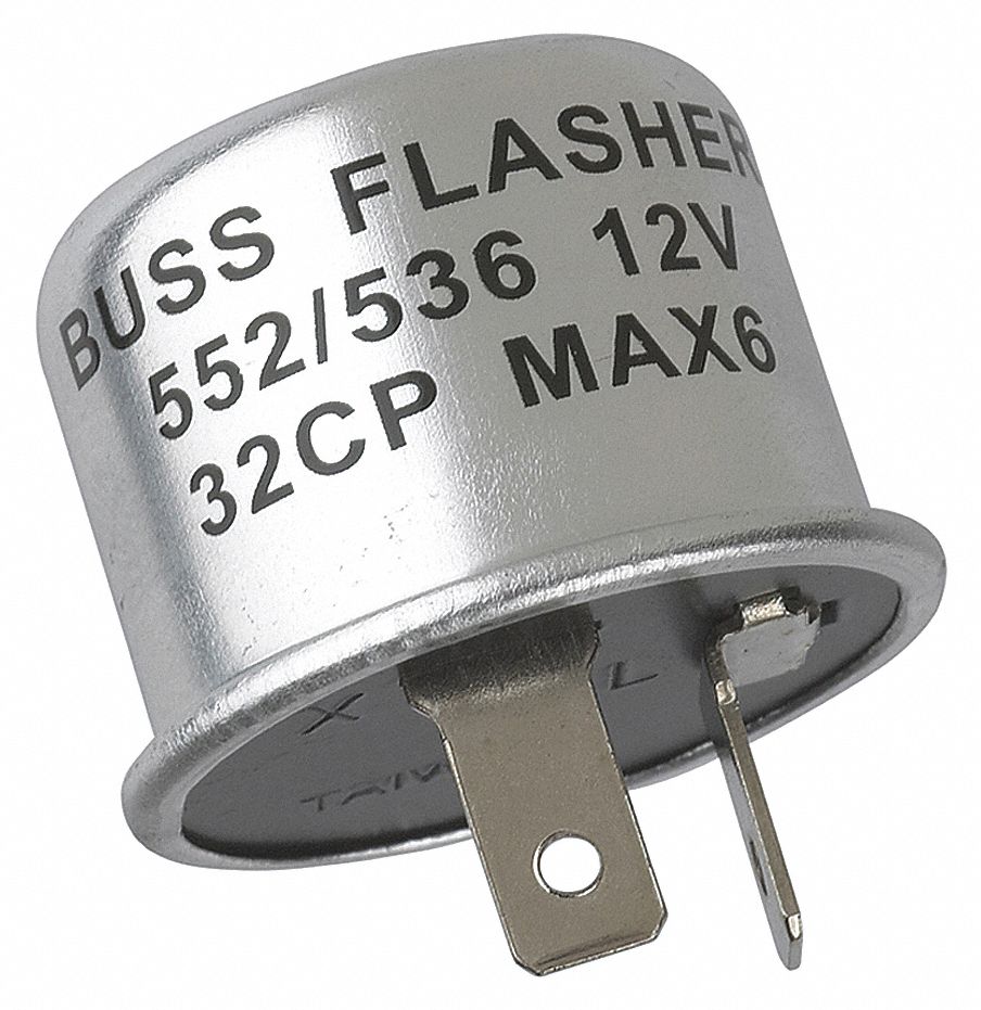 AUTOMOTIVE FLASHER,12V,SILVER