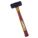 ENGINEERS HAMMER, STEEL, WOOD HANDLE, 4 LB HEAD WT, 15 IN OVERALL L, ROUND SHAPE, STEEL