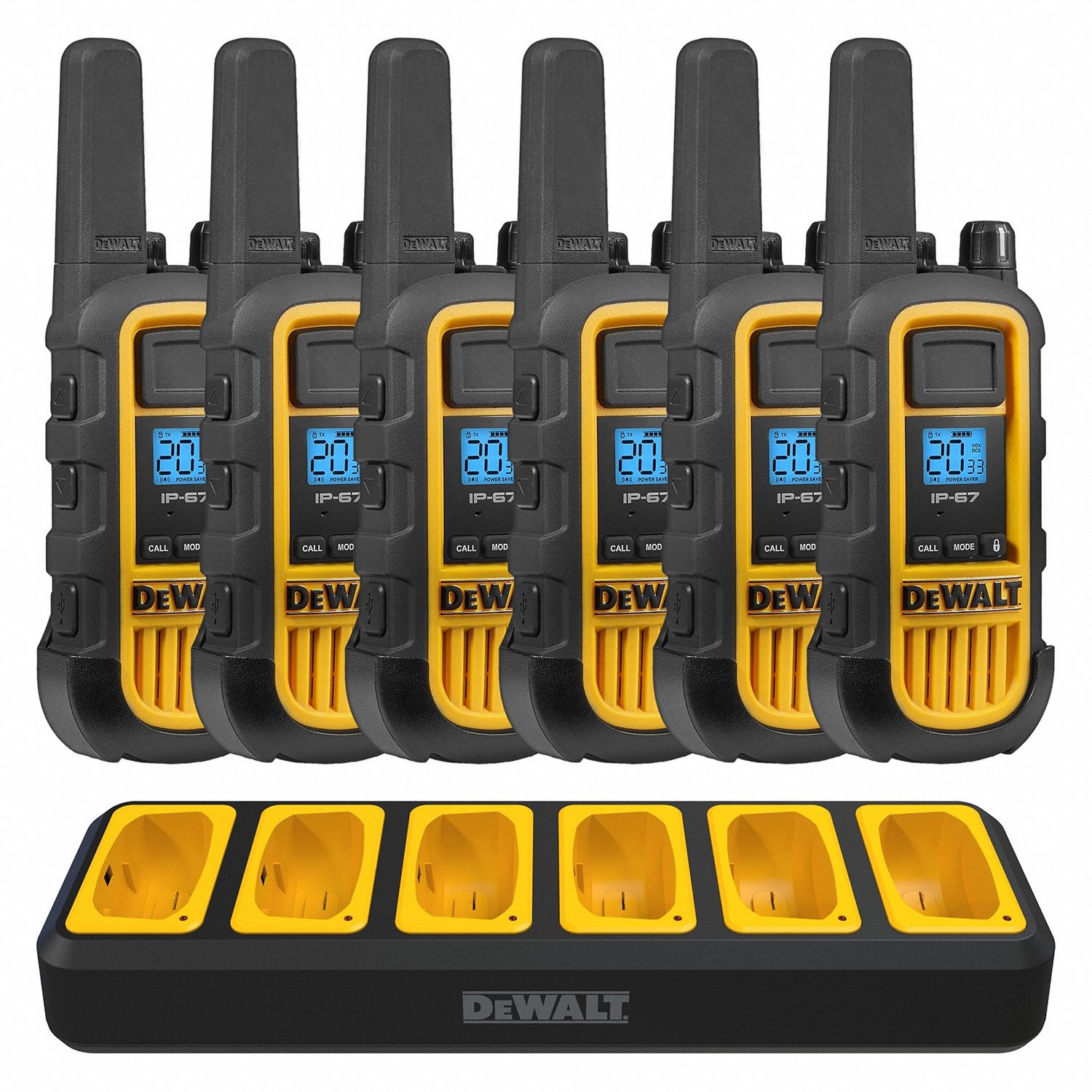 DEWALT, DXFRS300 Series, FRS/GMRS, Handheld Two Way Radio 807RW6