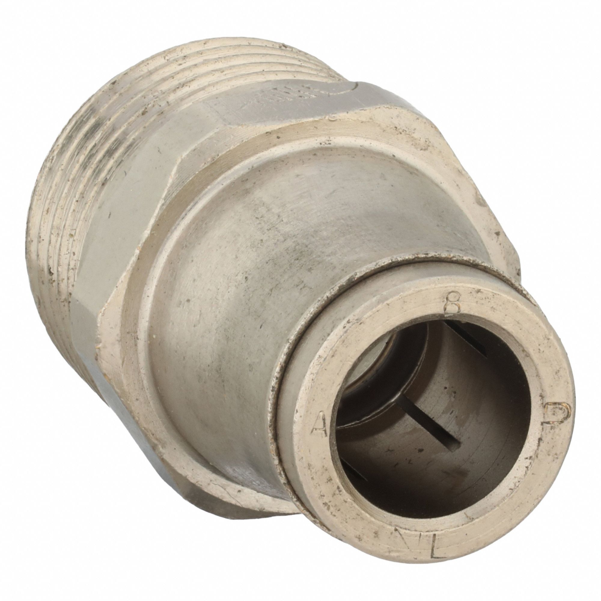 LEGRIS, Straight, 8 mm OD x 3/8 in Pipe Size, Push-Fit Adapter Fitting ...