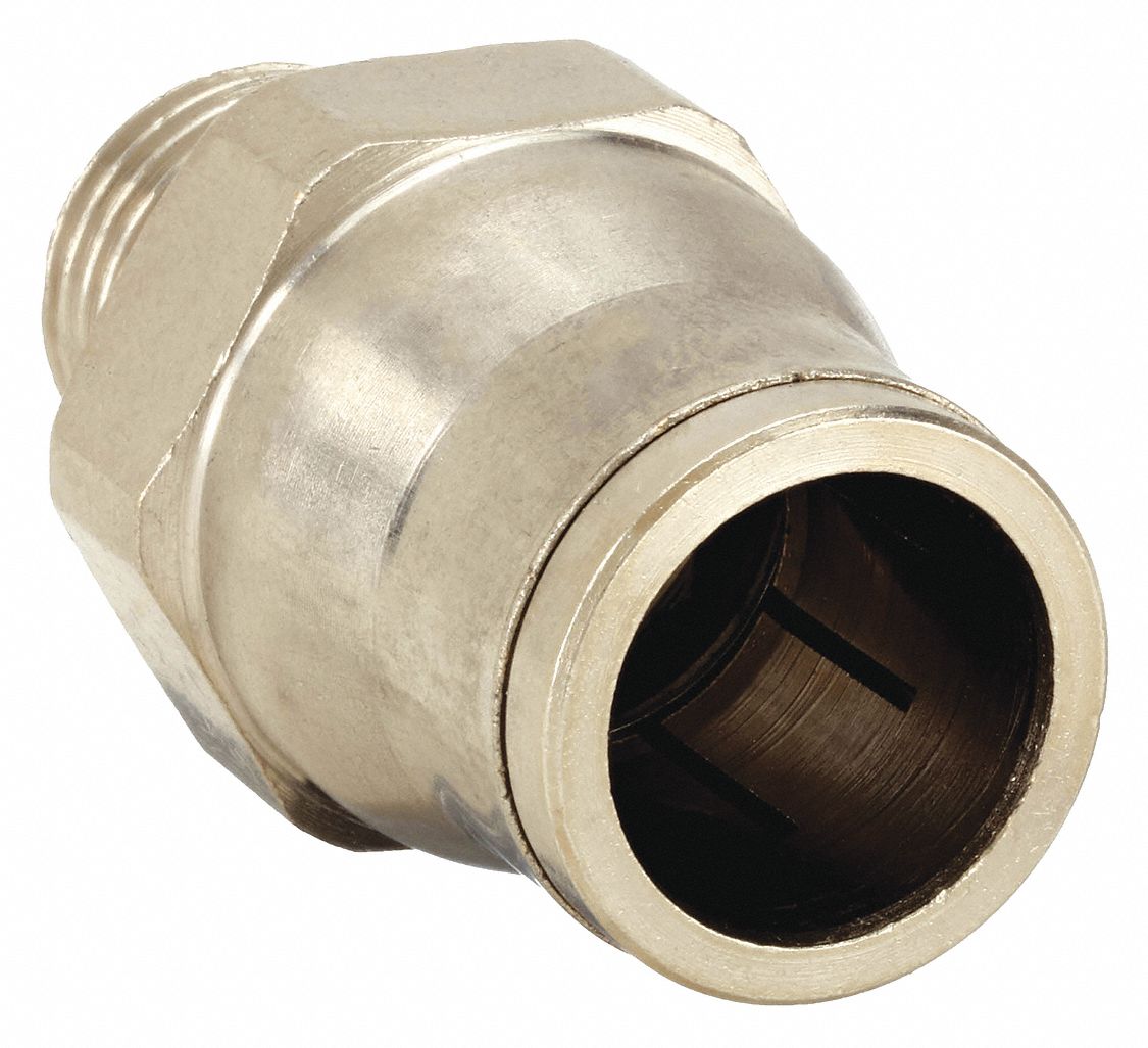 CONNECTEUR,TUYAU X BSPP,1/2 PO X22MM