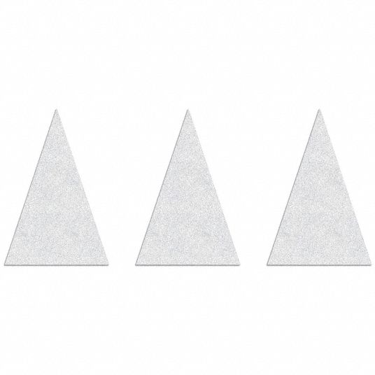 RAE Preformed Thermoplastic Pavement Markings, White, Shark Teeth Yield