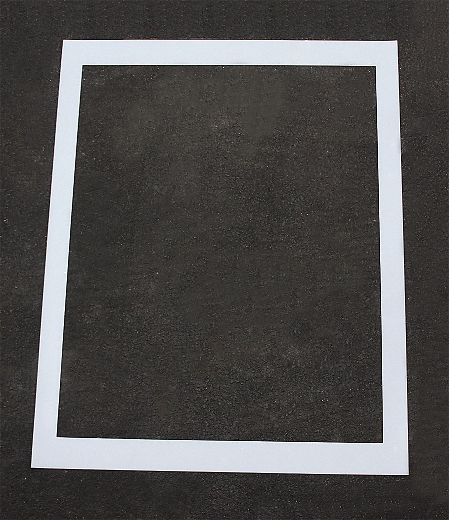 Individual Stencil: Handicap, 60 in Overall Ht, 60 in Overall Wd, 0.125 in Thick, Clear