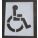 PAVEMENT STENCIL,48 IN,HANDICAP,1/16