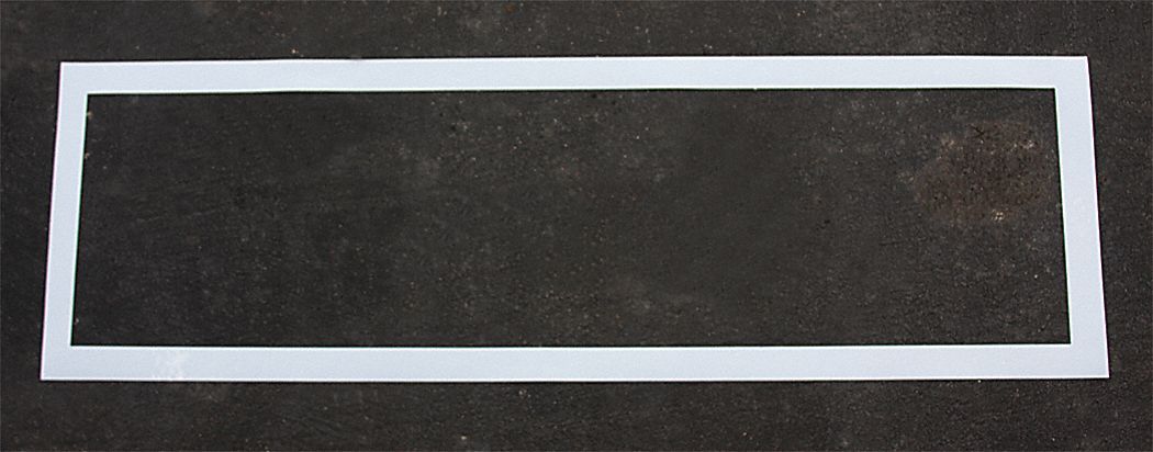 Individual Stencil: Crossing, 0.125 in Thick, Clear, Polyethylene