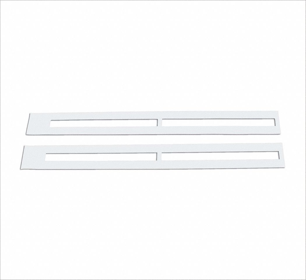 Individual Stencil: Line, 108 in Overall Wd, 120 in Overall Ht, 0.125 in Thick, Clear, Polyethylene