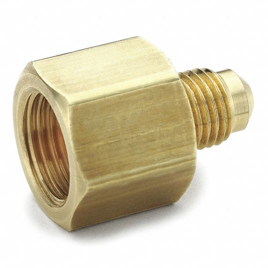 PARKER Extruded Reducer, Male Flare x Female Flare Connection Type, 3/8 in x 1/2 in Tube Size